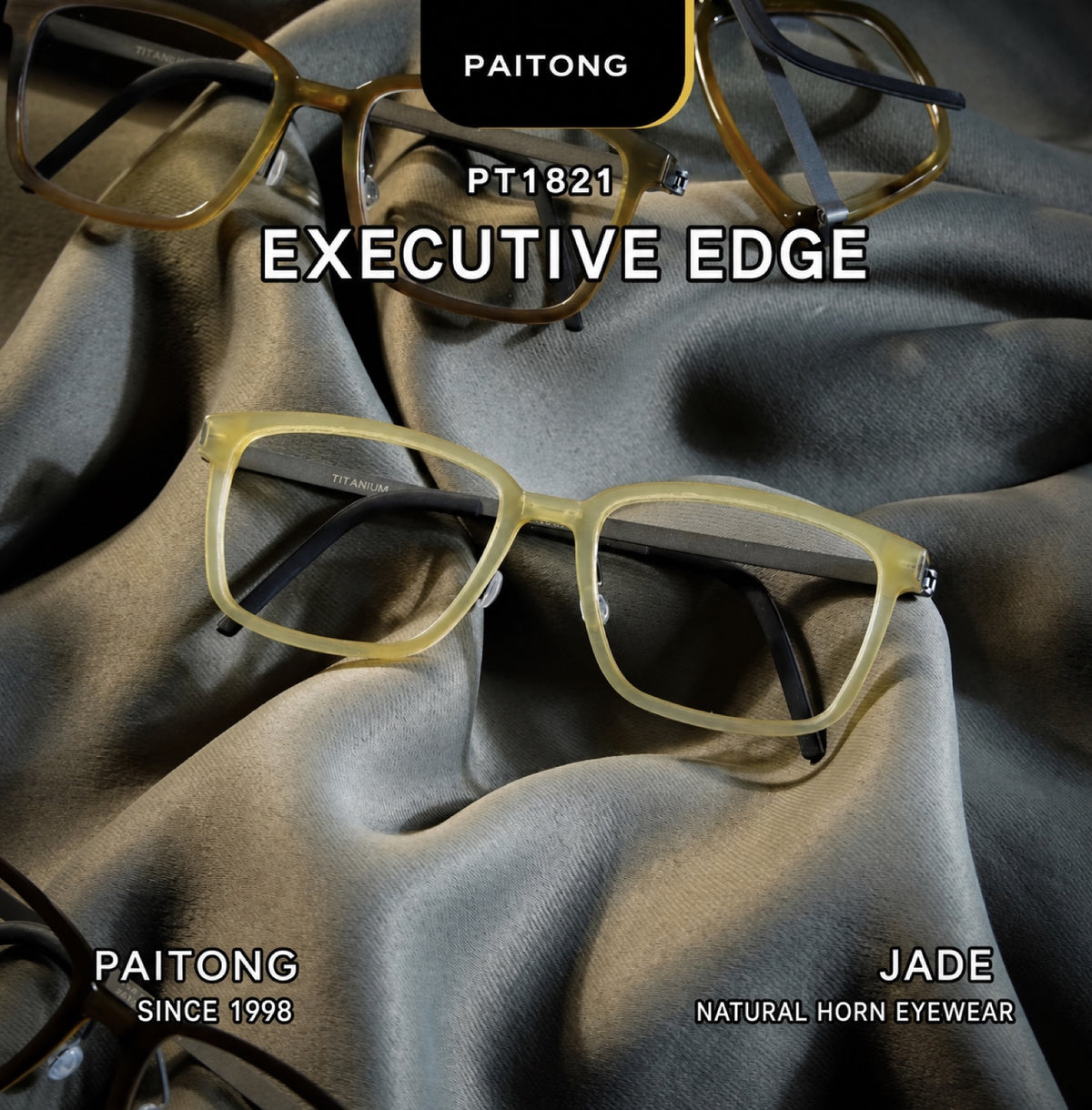 PT1821 Executive Edge Natural Horn Optical Glasses